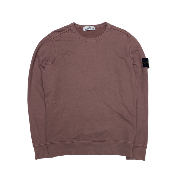 Stone Island Pink Cotton Crewneck Sweatshirt