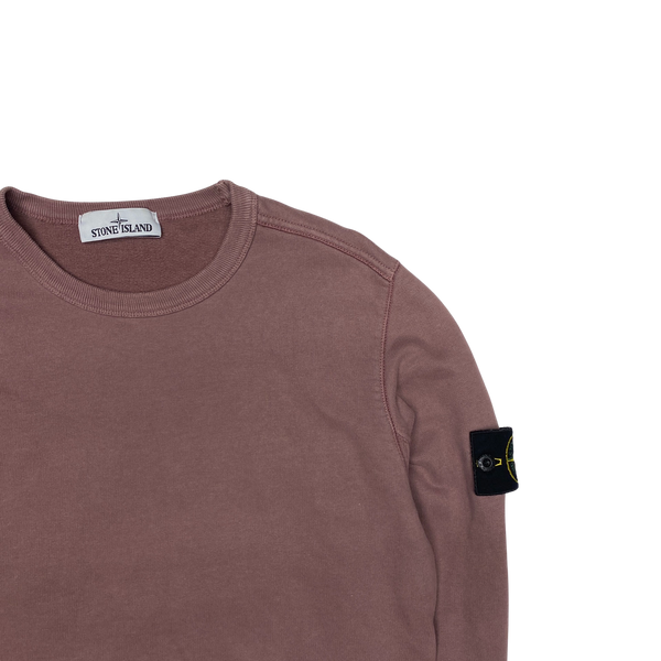 Stone Island Pink Cotton Crewneck Sweatshirt
