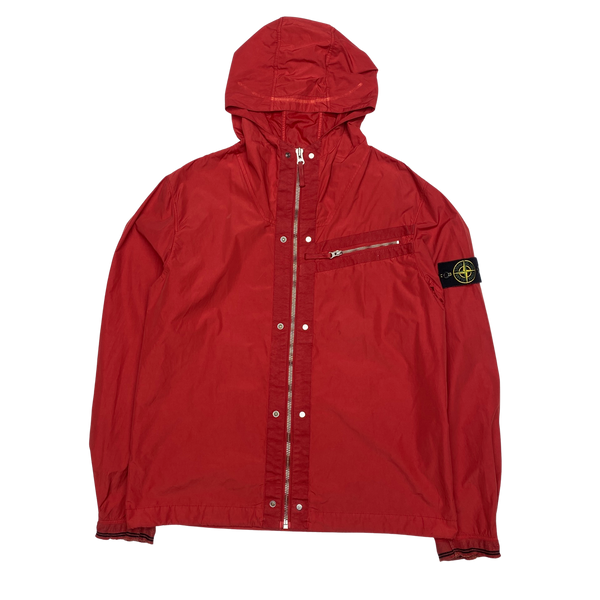 Stone Island 2009 Red Spalmutura Hooded Jacket