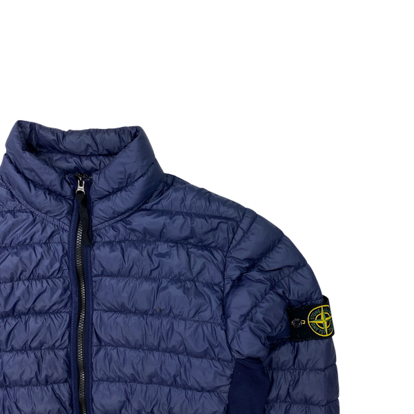 Stone Island Navy Micro Yarn Down Filled Jacket