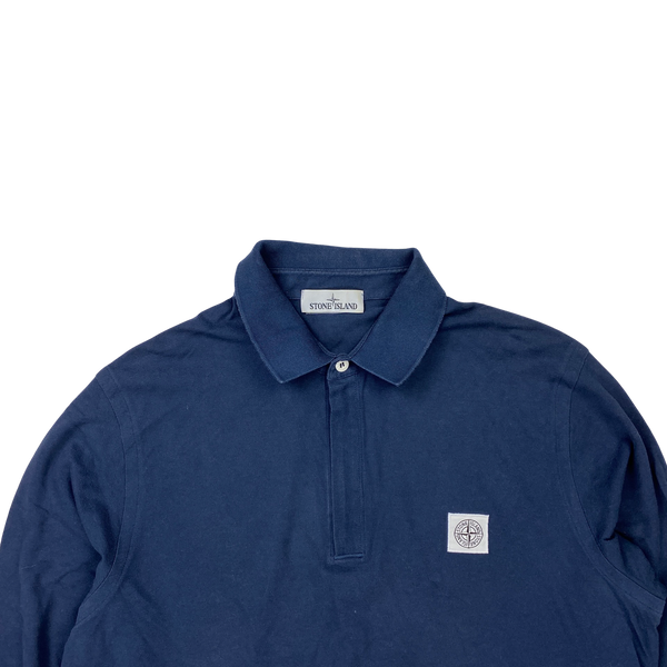 Stone Island Longsleeved Navy Poloshirt