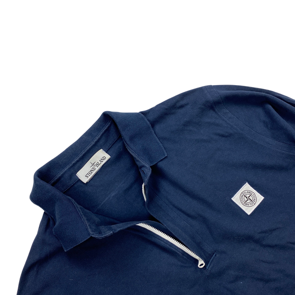 Stone Island Longsleeved Navy Poloshirt