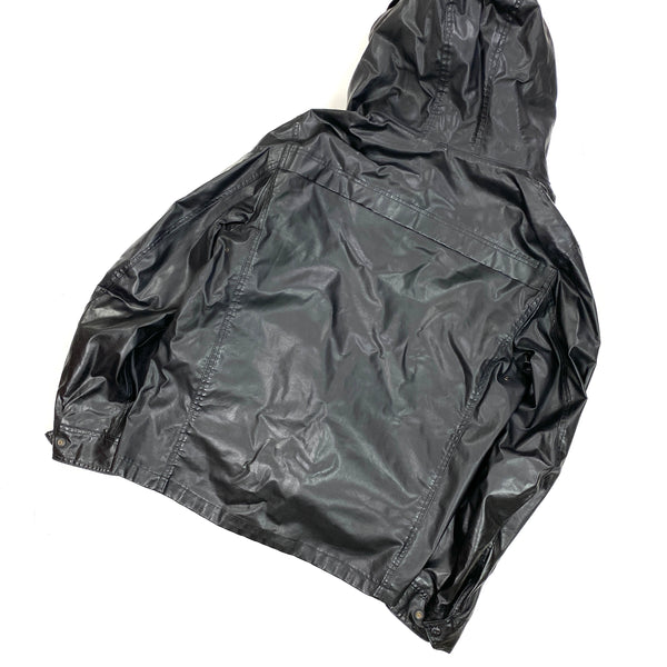 CP Company Black Oil Skin Goggle Jacket
