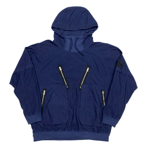 Stone Island 2019 Blue Naslan Rip Stop Smock Pullover