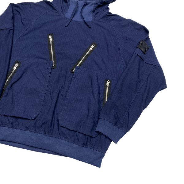 Stone Island 2019 Blue Naslan Rip Stop Smock Pullover