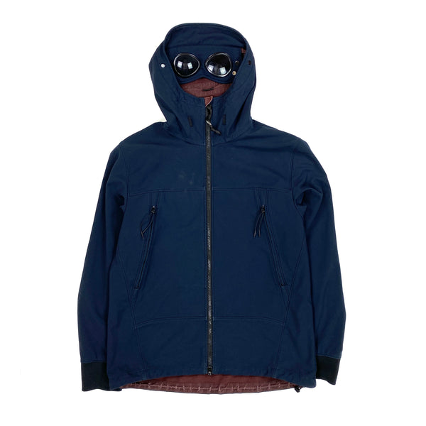 CP Company Navy Soft Shell Goggle Jacket
