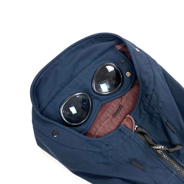 CP Company Navy Soft Shell Goggle Jacket