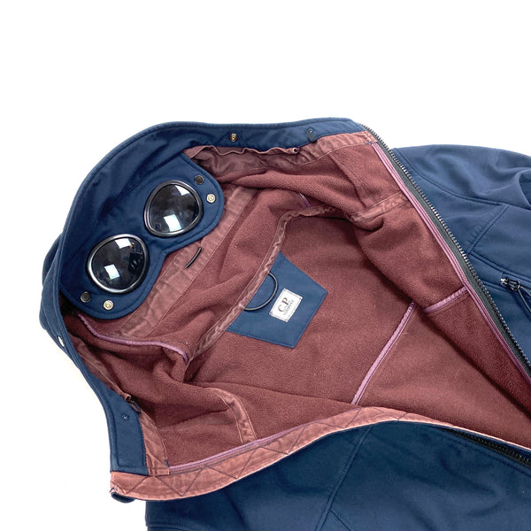 CP Company Navy Soft Shell Goggle Jacket