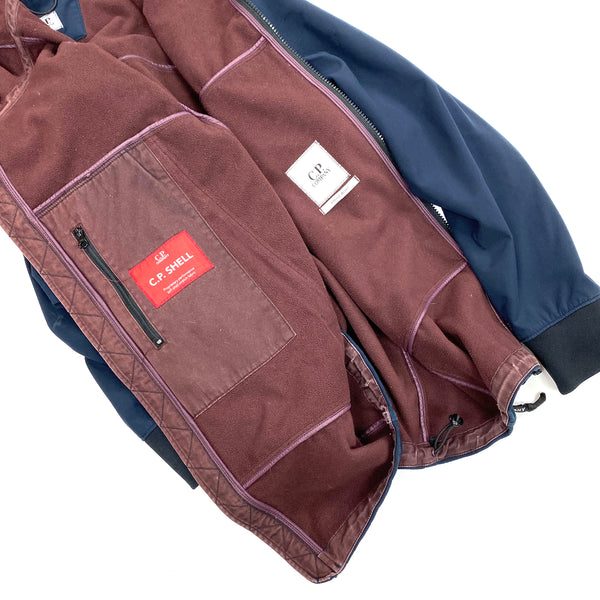 CP Company Navy Soft Shell Goggle Jacket