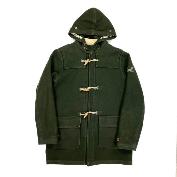 CP Company Forest Green Wool Duffle Jacket