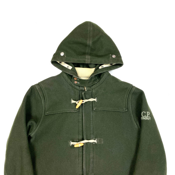 CP Company Forest Green Wool Duffle Jacket