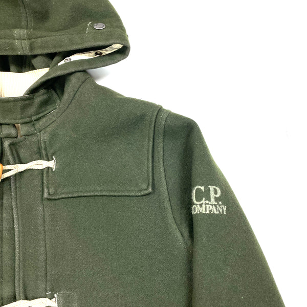 CP Company Forest Green Wool Duffle Jacket