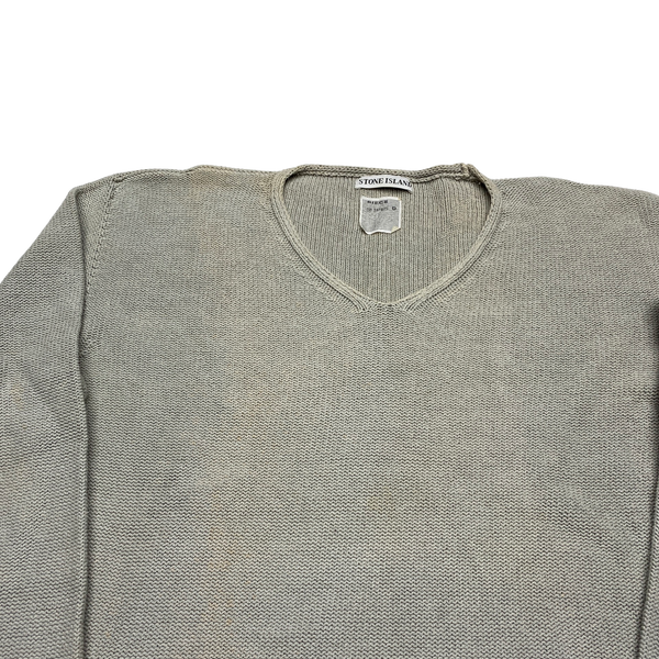 Stone Island Vintage 1999 Pale Blue Knitted Jumper