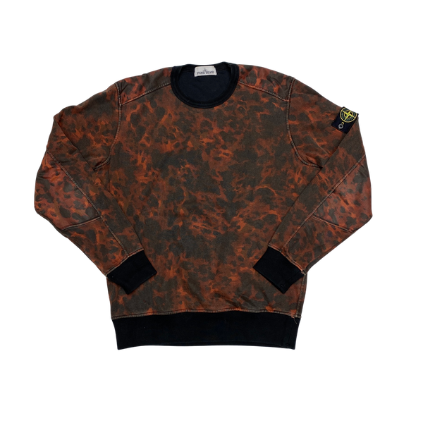 Stone Island 2014 Red Lava Camo Sweatshirt