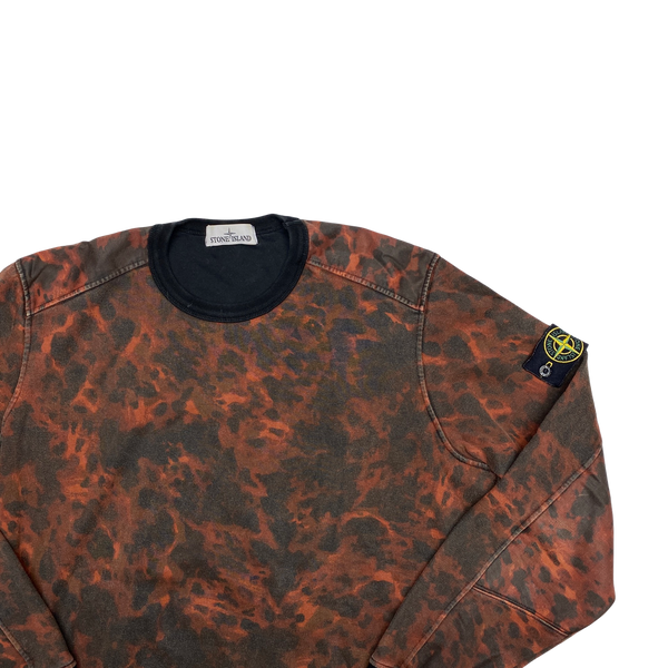 Stone Island 2014 Red Lava Camo Sweatshirt