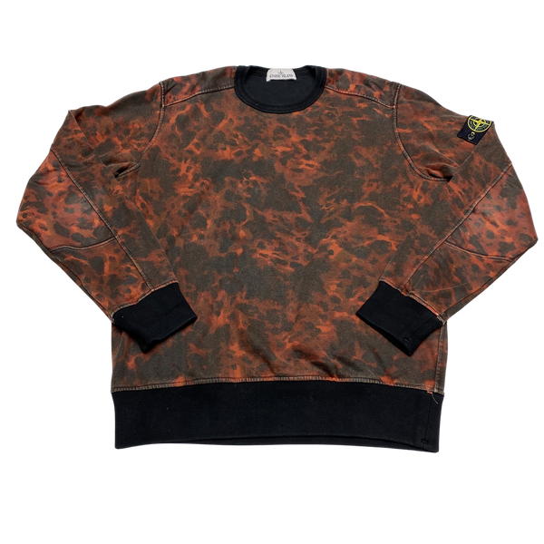 Stone Island 2014 Red Lava Camo Sweatshirt