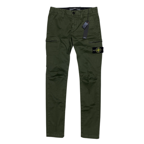 Stone Island 2020 Military Green SK Cargo Trousers