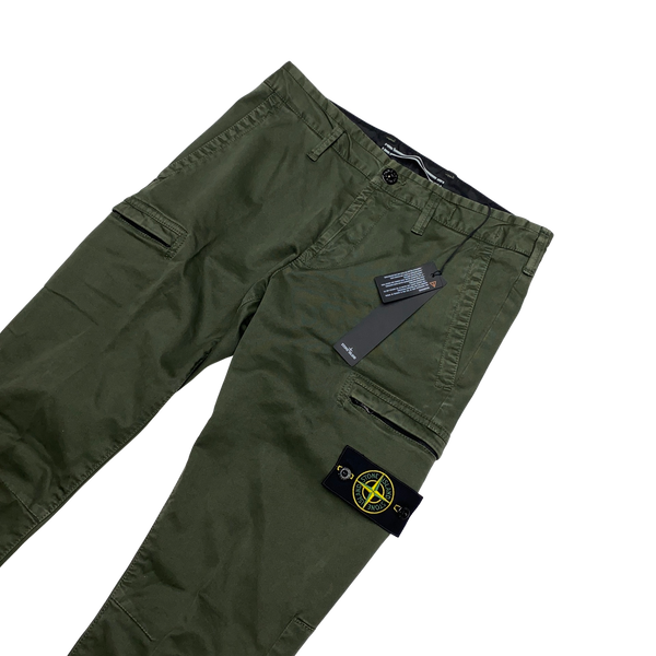Stone Island 2020 Military Green SK Cargo Trousers
