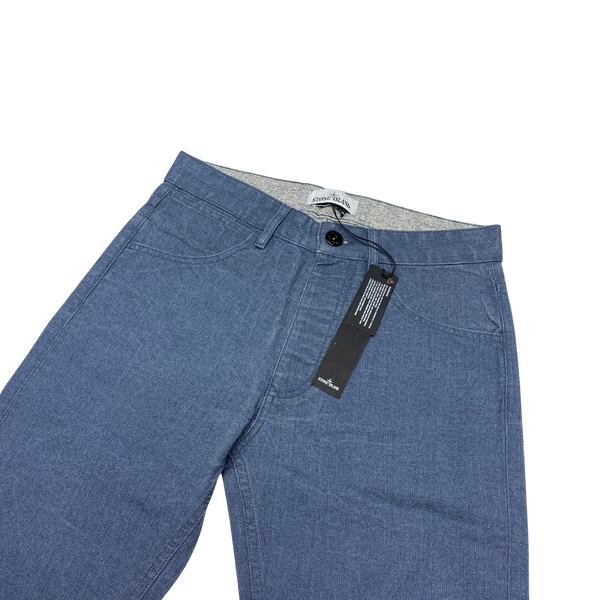 Stone Island 2019 Blue Tela Placcata Trousers