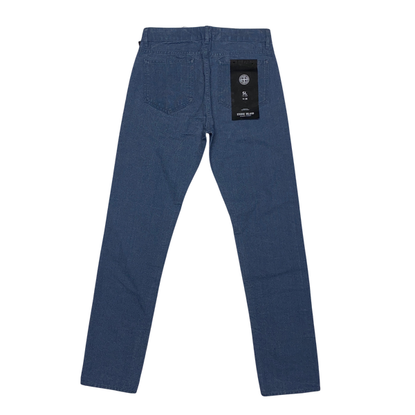 Stone Island 2019 Blue Tela Placcata Trousers
