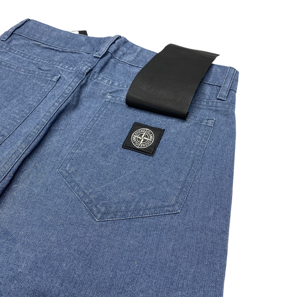 Stone Island 2019 Blue Tela Placcata Trousers