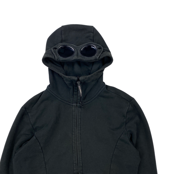 CP Company Black Cotton Goggle Hoodie