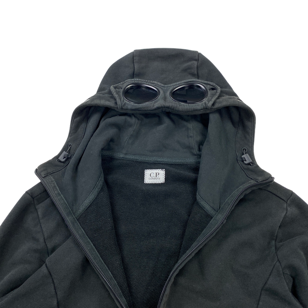 CP Company Black Cotton Goggle Hoodie