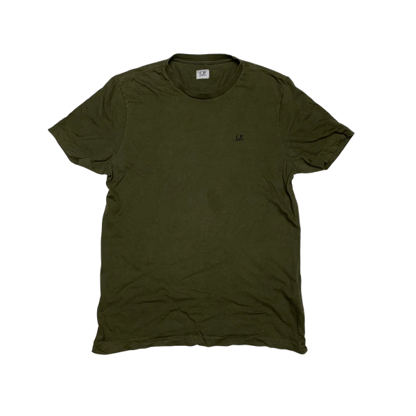 CP Company Khaki Goggle Print T Shirt