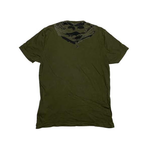 CP Company Khaki Goggle Print T Shirt