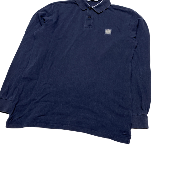 Stone Island 2015 Navy Longsleeve Polo Shirt