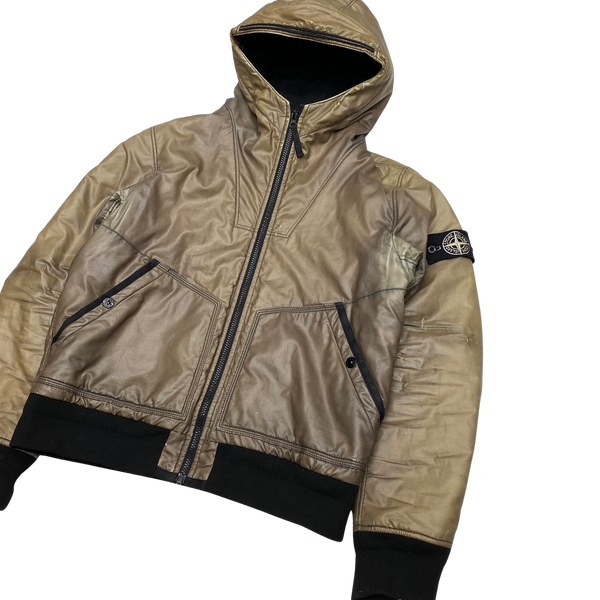 Stone Island 2012 Beige Thermo Reflective Padded Jacket