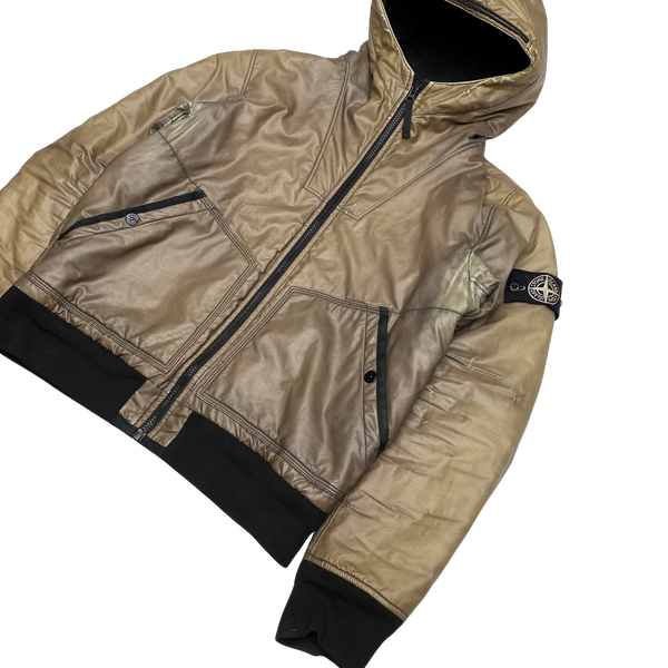 Stone Island 2012 Beige Thermo Reflective Padded Jacket