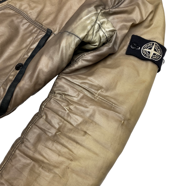 Stone Island 2012 Beige Thermo Reflective Padded Jacket