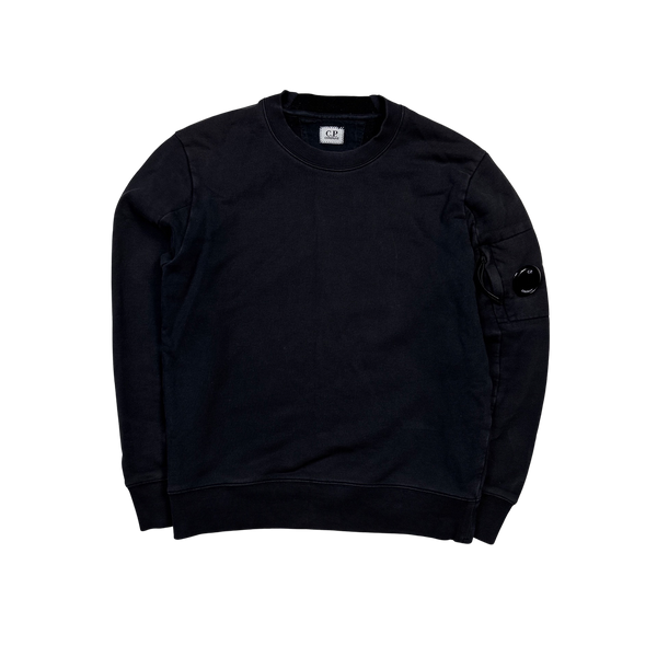 CP Company Dark Navy Thick Cotton Sweatshirt - Small