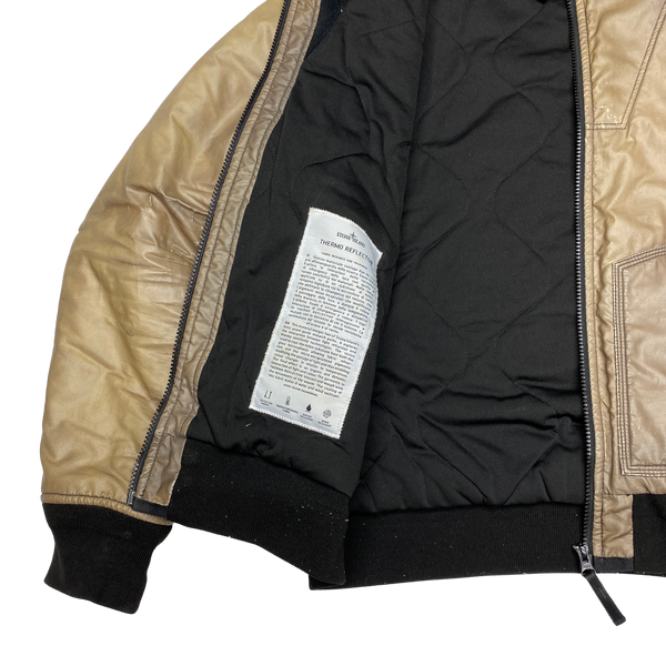 Stone Island 2012 Beige Thermo Reflective Padded Jacket