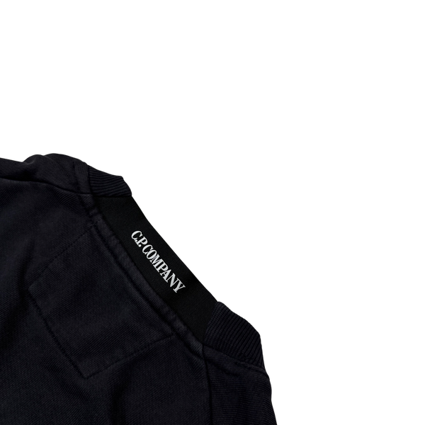 CP Company Dark Navy Thick Cotton Sweatshirt - Small