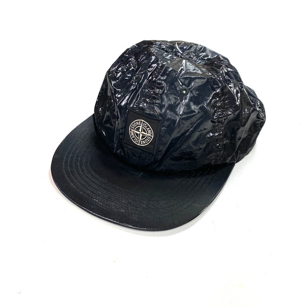 Stone Island x Supreme Black Silk Cap