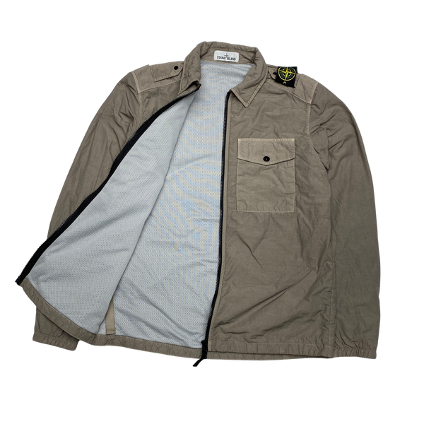 Stone Island 2020 Naslan Light Grey Overshirt Mat s Island