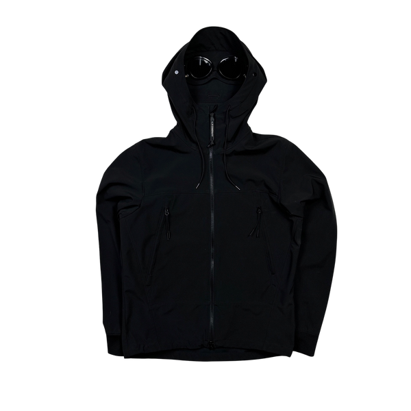 CP Company Black Shell R Goggle Soft Shell Jacket - Medium