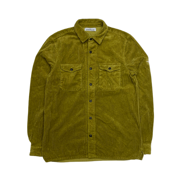 Stone Island AW2021 Pistachio Corduroy Overshirt