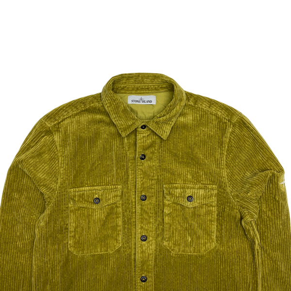 Stone Island AW2021 Pistachio Corduroy Overshirt