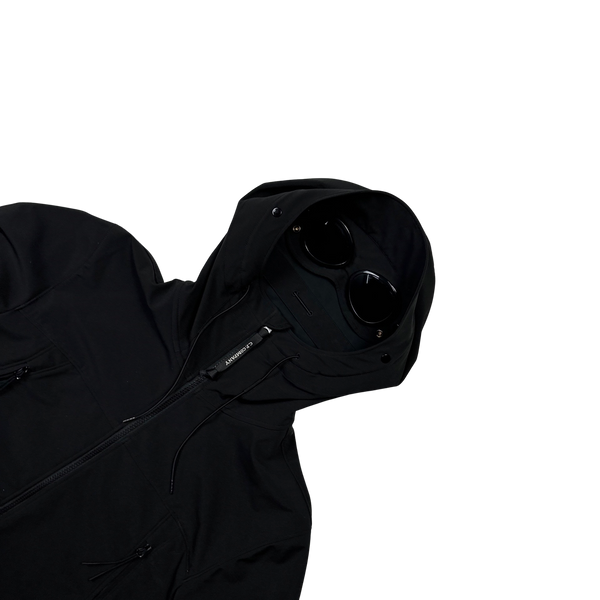 CP Company Black Shell R Goggle Soft Shell Jacket - Medium