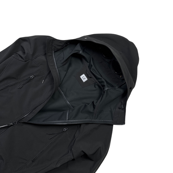 CP Company Black Shell R Goggle Soft Shell Jacket - Medium