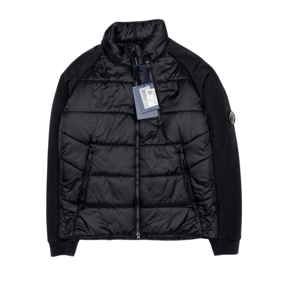 CP Company Black Hybrid Soft Shell Jacket