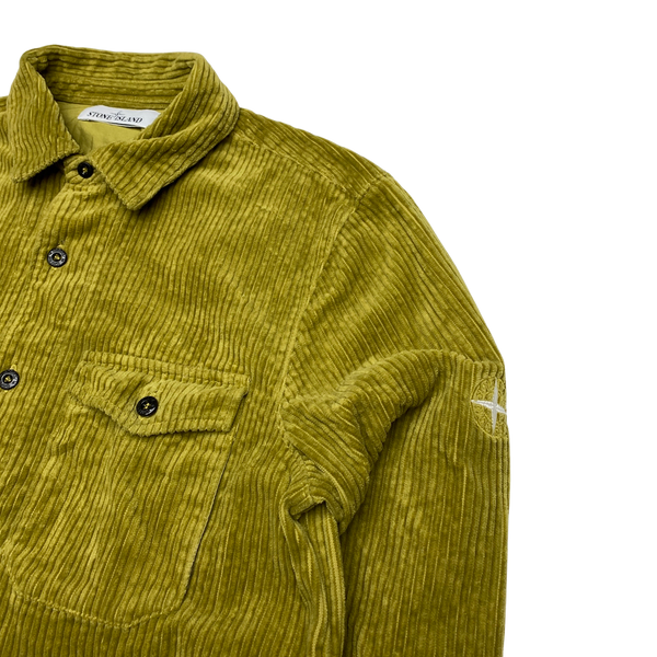 Stone Island AW2021 Pistachio Corduroy Overshirt
