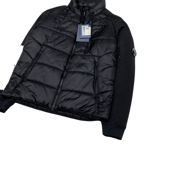 CP Company Black Hybrid Soft Shell Jacket