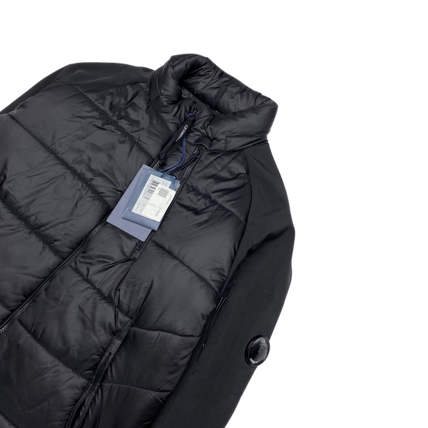 CP Company Black Hybrid Soft Shell Jacket