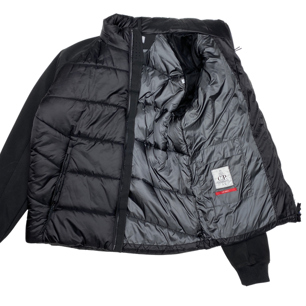 CP Company Black Hybrid Soft Shell Jacket