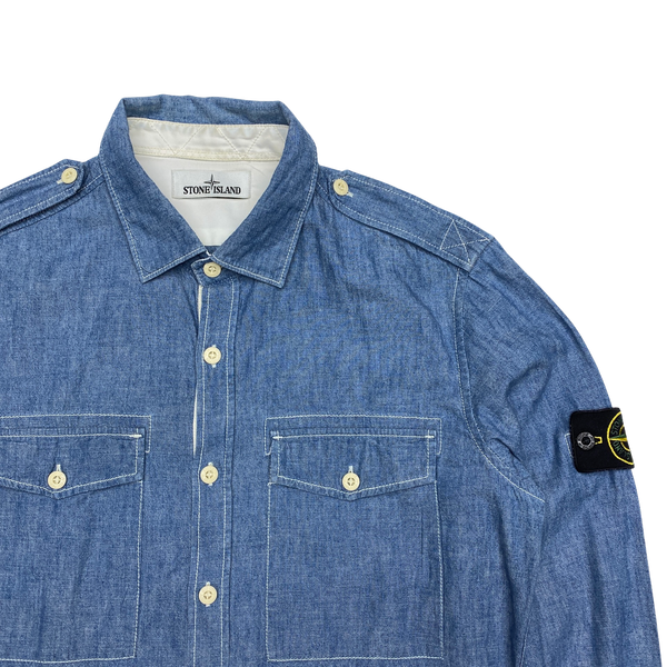 Stone Island Cotton 2014 Chambray Overshirt