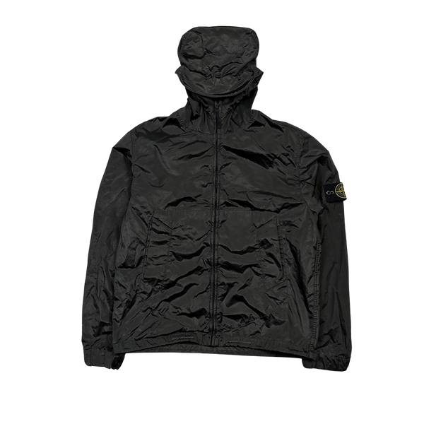 Stone Island 2005 Grey Velvet Lined Shimmer Jacket - Large